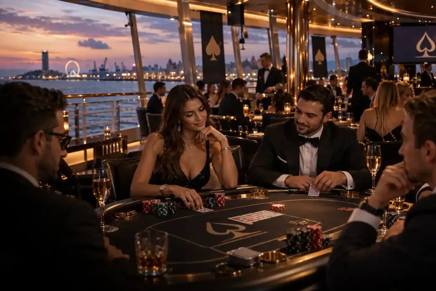 Gale i bankiety pokerowe — realizacja